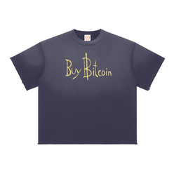 Bitcoin Notepad: Sun Fade Raw Edge T-Shirt