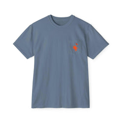 Soft Revolution Bitcoin Pocket Tee in blue jean, alternate view 15