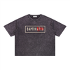 Captivated: Mineral Wash Boxy Cotton T-Shirt