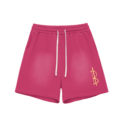 Bitcoin Notepad: Sun Fade Raw Edge Cotton Shorts