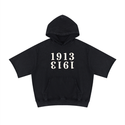1913: Mineral Wash Short Sleeve Hoodie