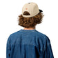Bitcoin 'B' Black 5 Panel Block Height Hat in natural, back view