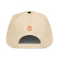 Bitcoin 'B' Black 5 Panel Block Height Hat in natural, back view | The Orange Habit by SVRN Society