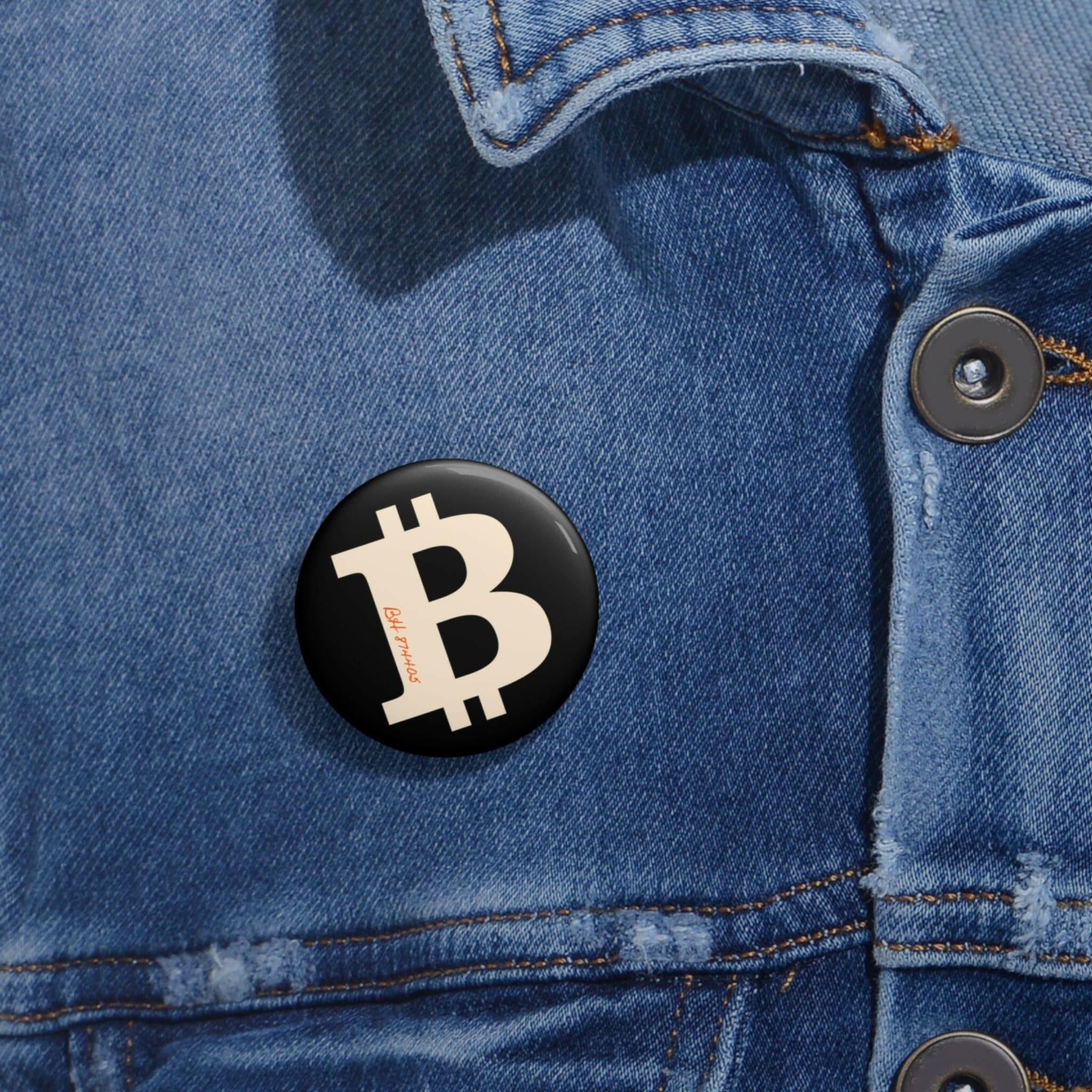 B Humble / Bitcoin Button Pins - SVRN_T - The Orange Habit