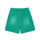 Bitcoin Notepad: Sun Fade Raw Edge Cotton Shorts