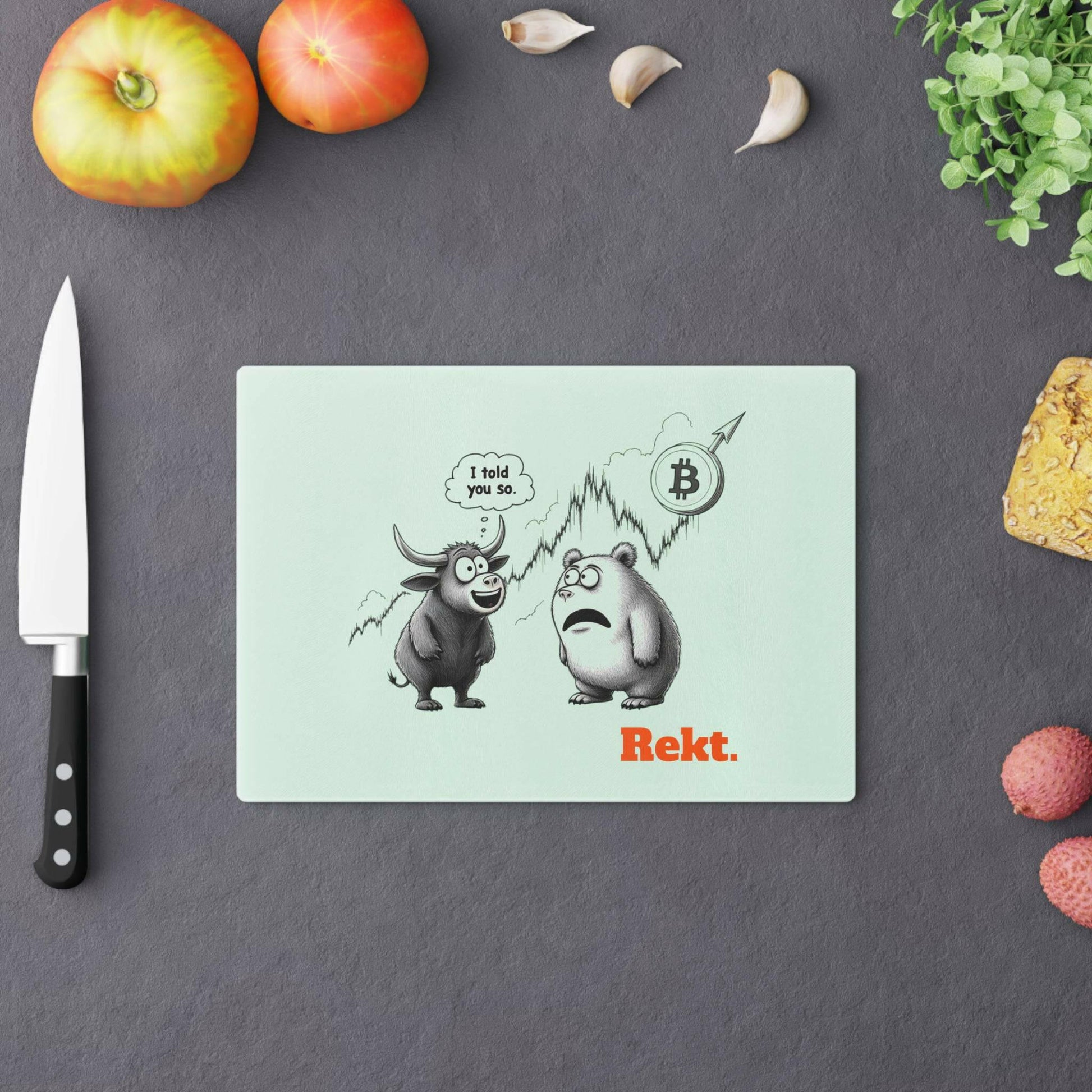 HFSP / Bitcoin Cutting Board - Orange Habit Home - The Orange Habit