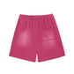 Bitcoin Notepad: Sun Fade Raw Edge Cotton Shorts