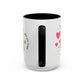 Yellow The Puppet “You Are Loved” / Bitcoin Coffee Mug - Orange Habit Home - The Orange Habit