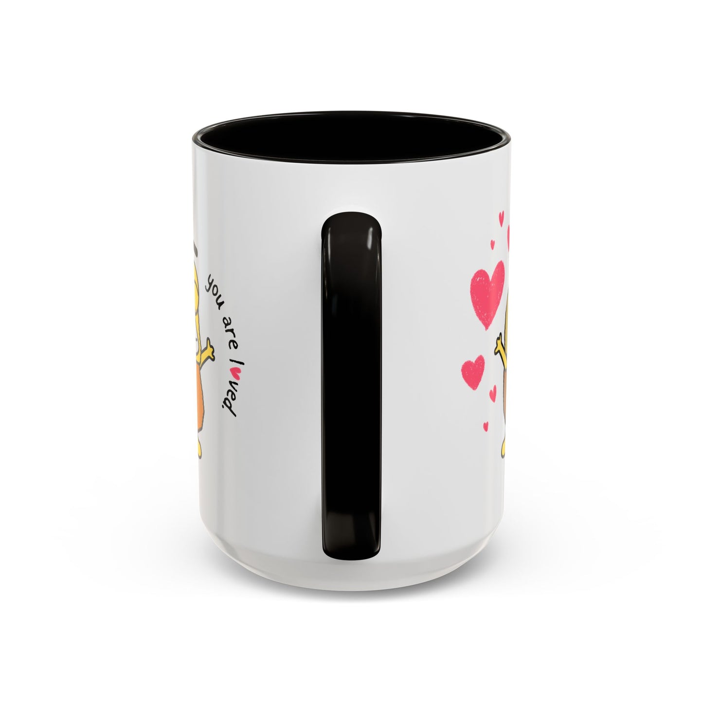 Yellow The Puppet “You Are Loved” / Bitcoin Coffee Mug - Orange Habit Home - The Orange Habit