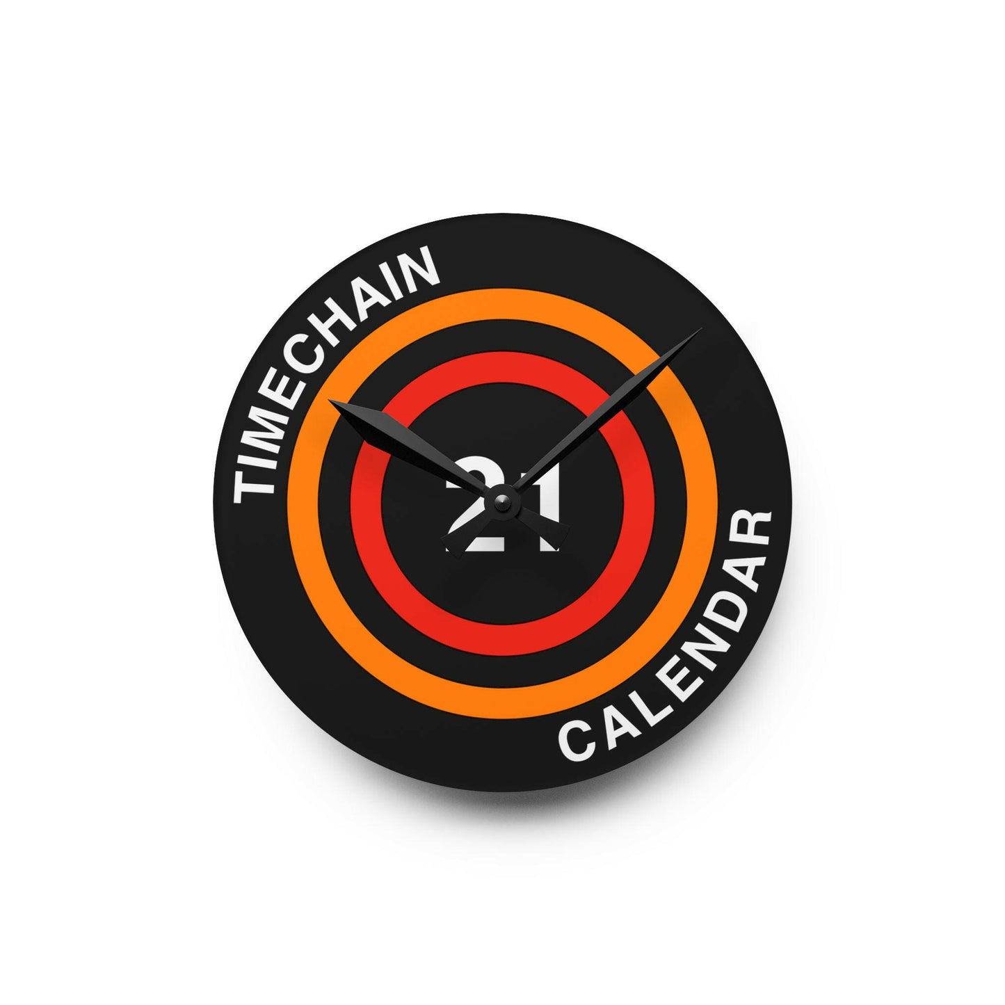 Timechain Calendar Bitcoin Wall Clock - The Orange Habit