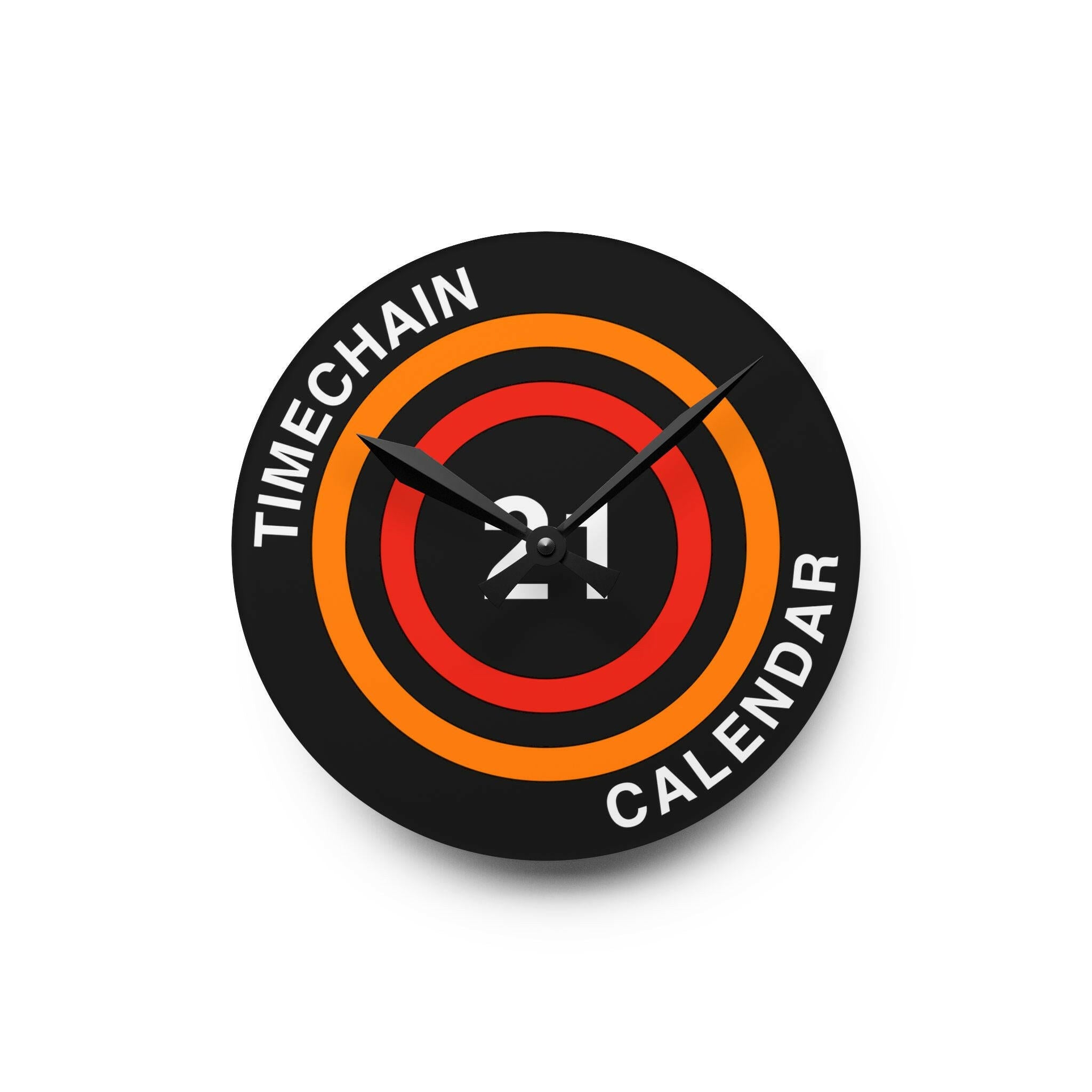 Timechain Calendar Bitcoin Wall Clock - The Orange Habit