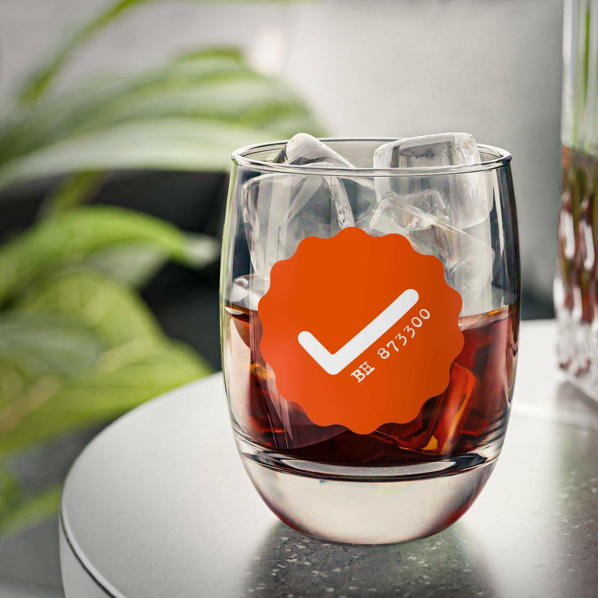 100K Verified / Bitcoin Whiskey Glass - Orange Habit Home - The Orange Habit