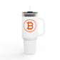 Bitcoin B Insulated Travel Mug - Orange Habit Home - The Orange Habit