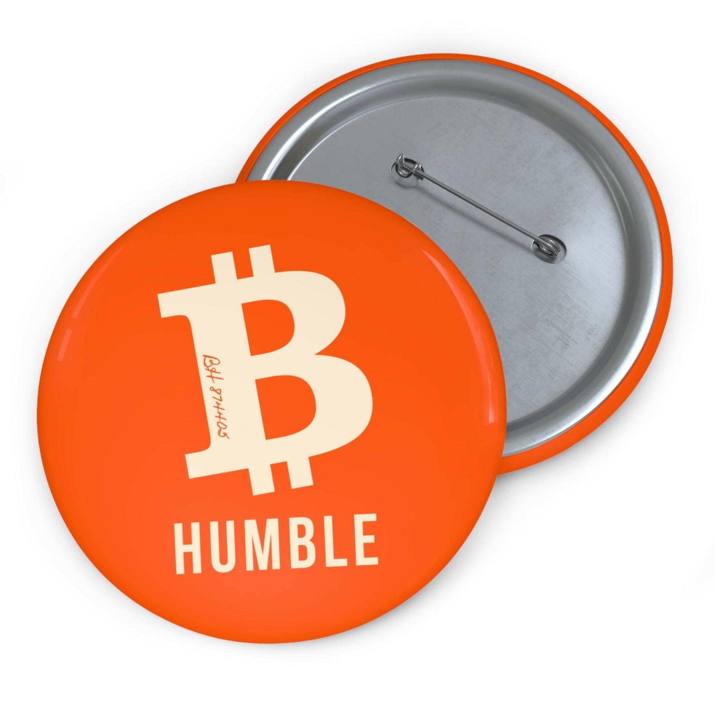 B Humble / Bitcoin Button Pins - SVRN_T - The Orange Habit