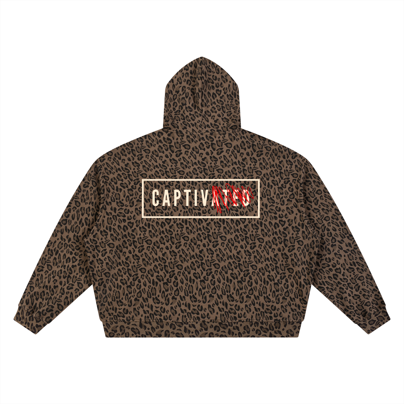 Captivated: Leopard Print Waffle Full Zip Hoodie