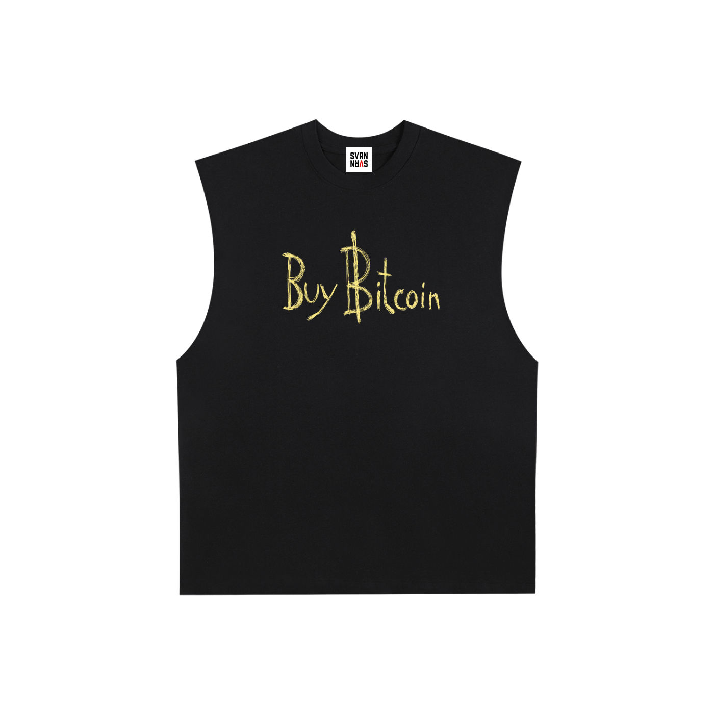 Buy Bitcoin: Raw Edge Cotton Tank Top