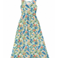 Aloha Satoshi women's bitcoin maxi dress on a white background.