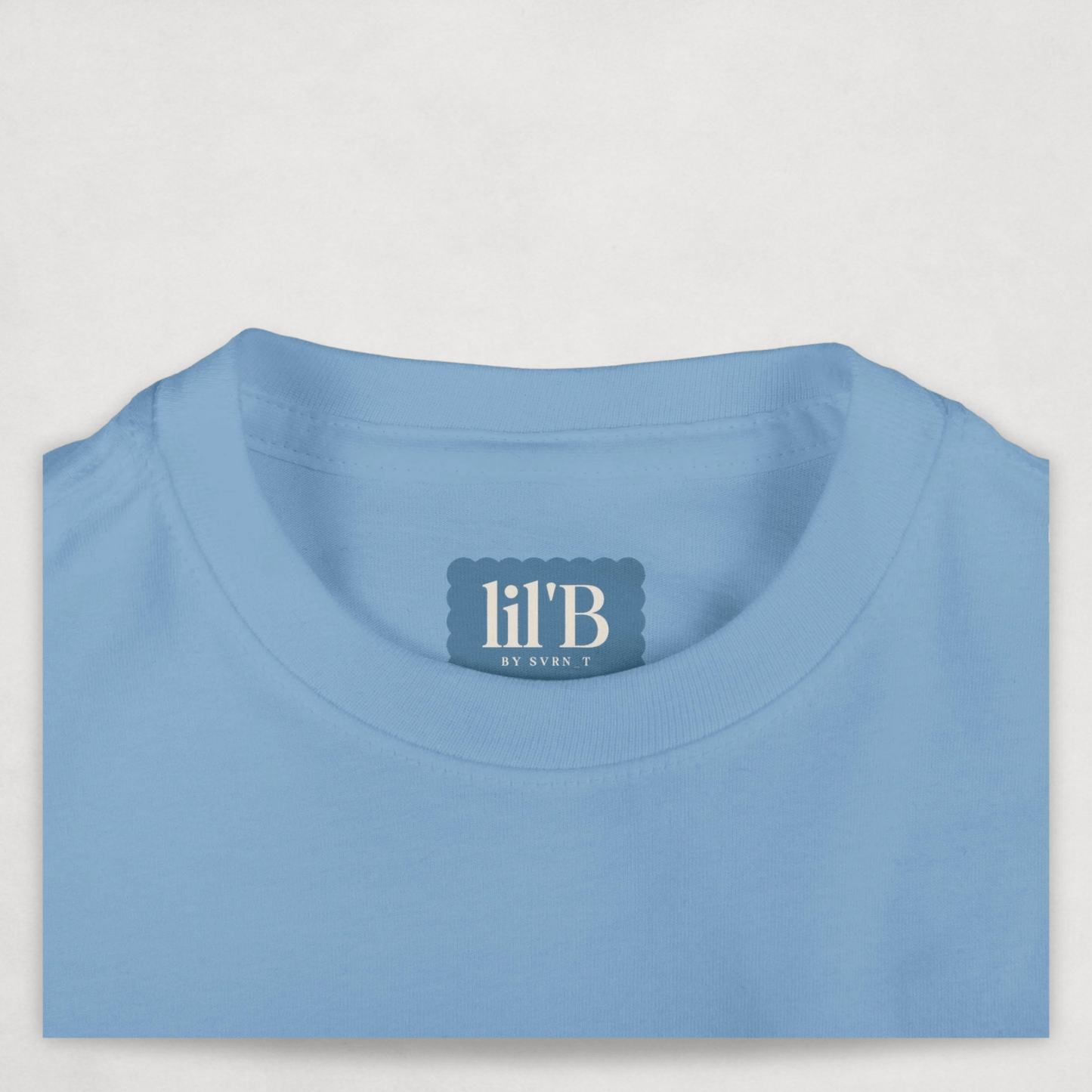 Blue Bitcoin Tee for Infants close up - Bearish Collection