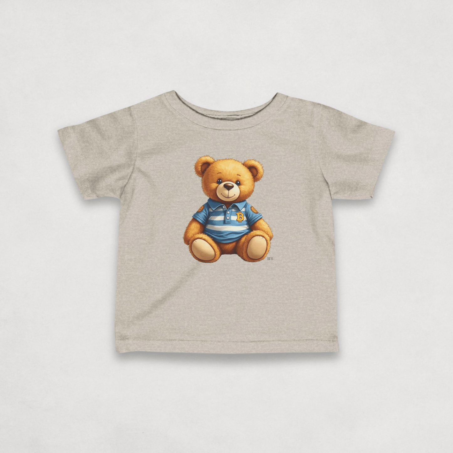 Natural Heather Bitcoin Tee for Infants by lil'B from the Bearish Collection