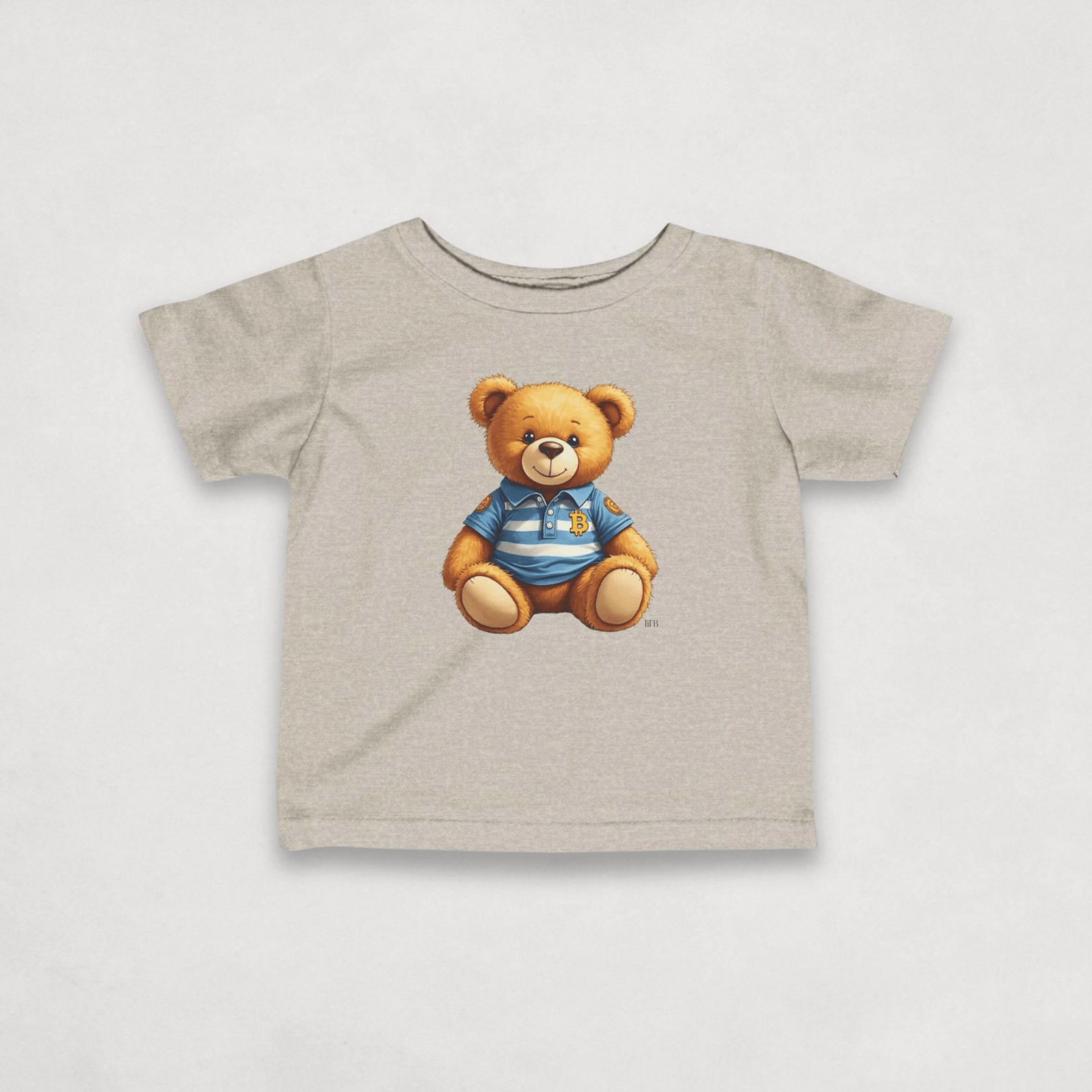 Natural Heather Bitcoin Tee for Infants by lil'B from the Bearish Collection