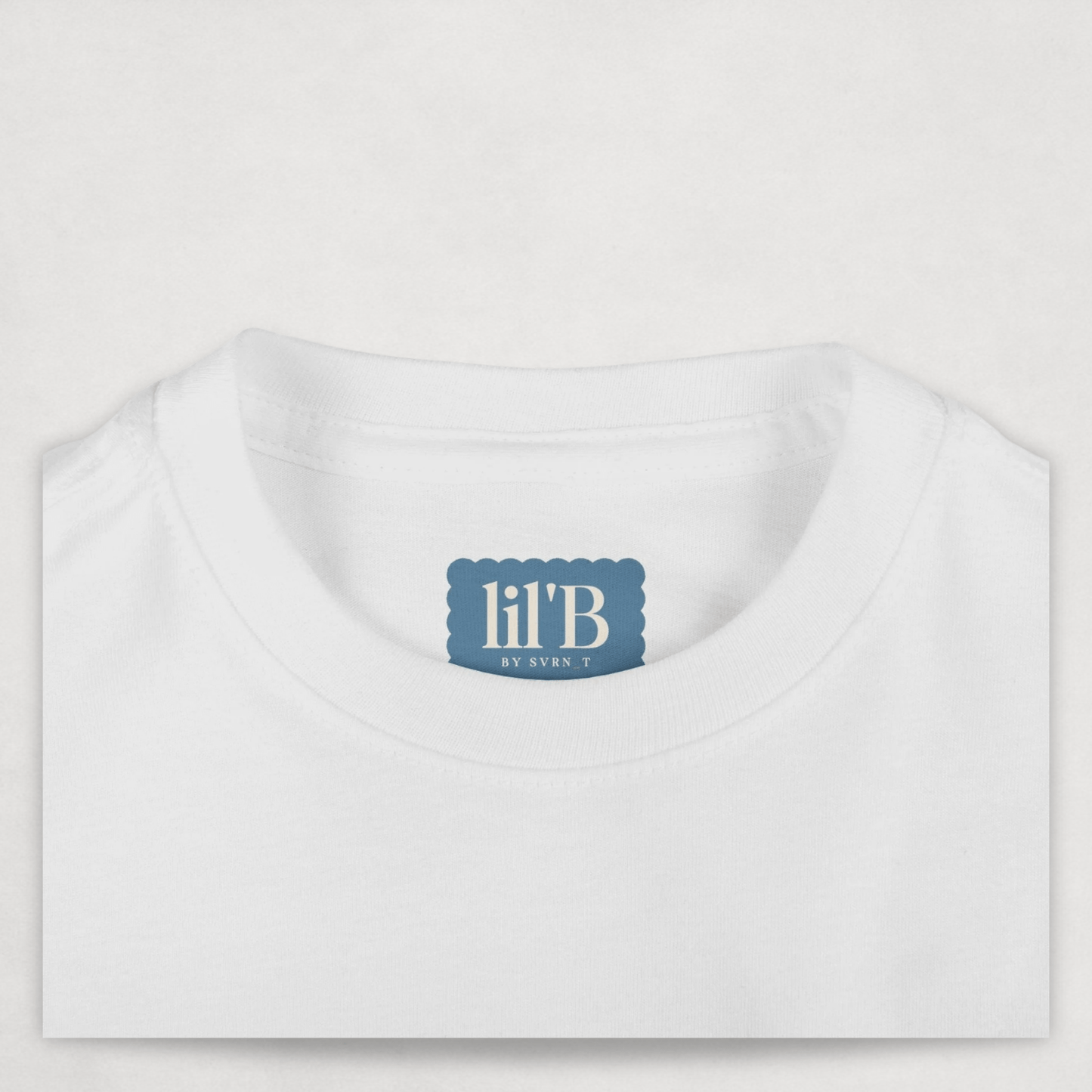 White Bitcoin Tee for Infants by lil'B from the Bearish Collection - close up