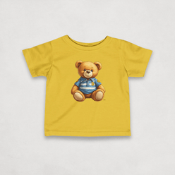 Yellow Bitcoin Tee for Infants by lil'B from the Bearish Collection