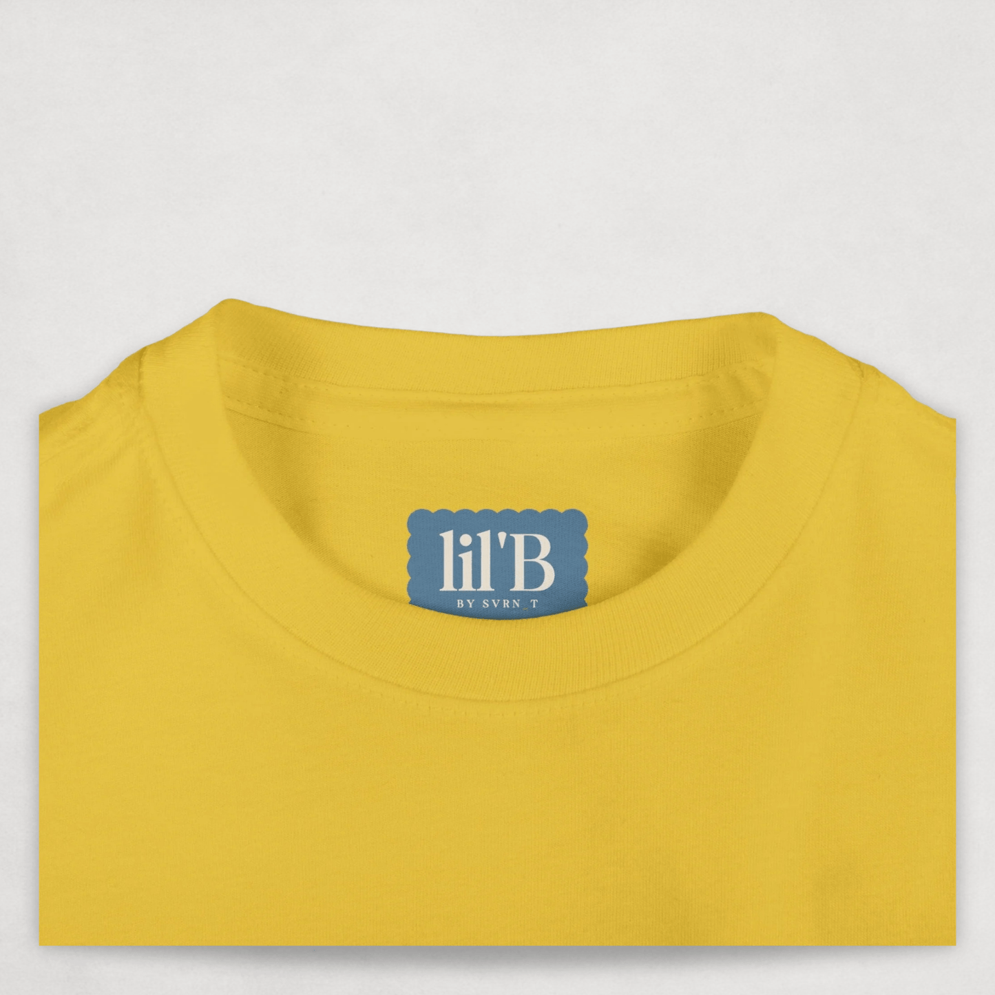 Yellow Bitcoin Tee for Infants by lil'B from the Bearish Collection - close up