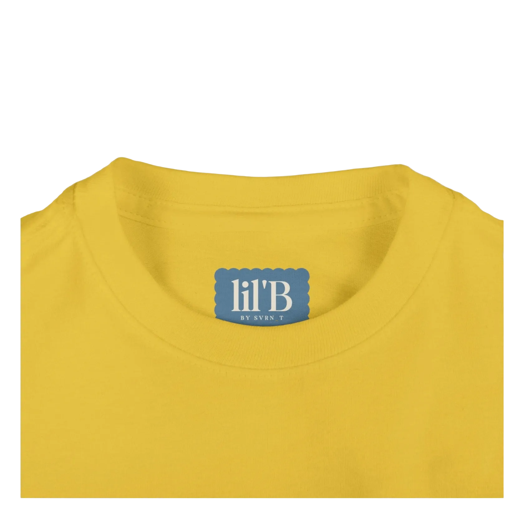 Yellow Bitcoin Tee for Infants by lil'B from the Bearish Collection - close up