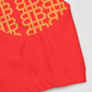 close up of the back top of the Girls Bitcoin Paris Kids Bitcoin Swimsuit by lil'B