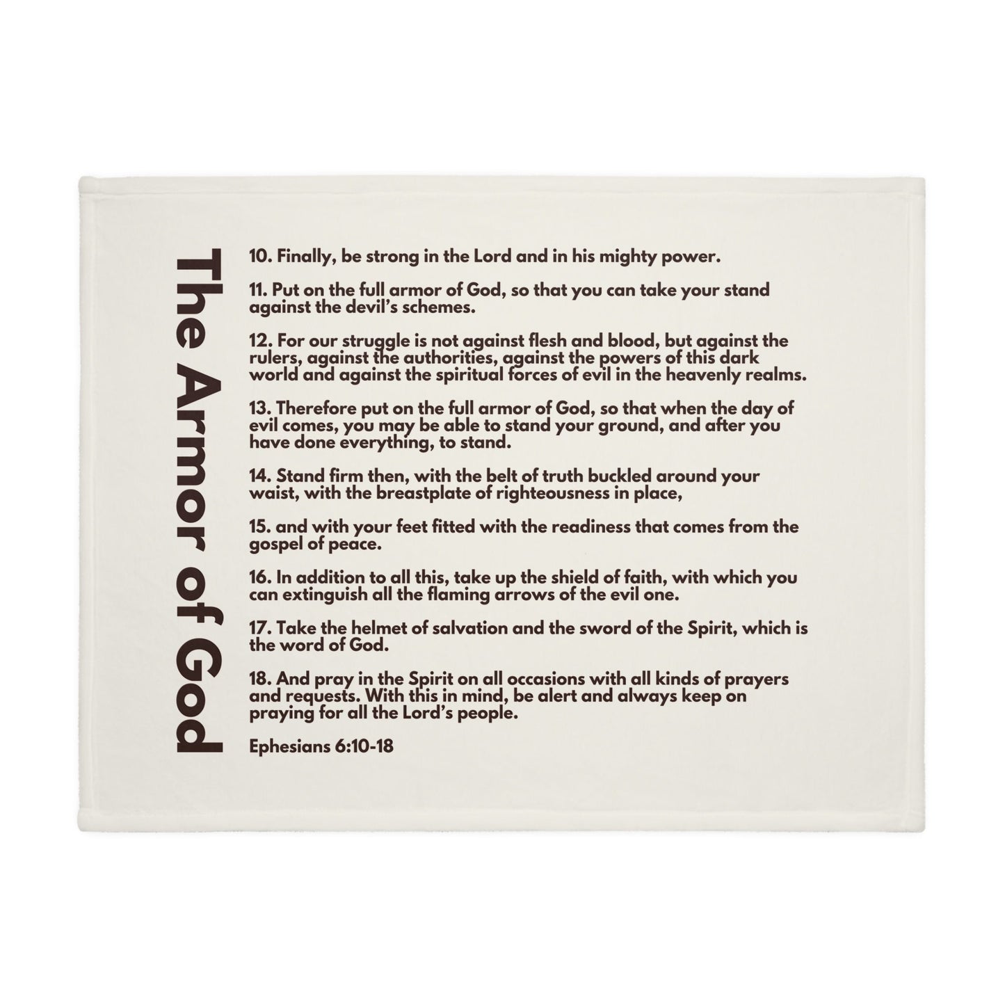 Armor of God Boys' Bible Verse Blanket