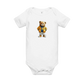 White Bitcoin Onesie for Infants from the BEARISH collection by lil'B