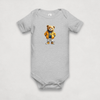 Heather Grey Bitcoin Onesie for Infants from the BEARISH collection by lil'B