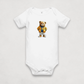 Heather Grey Bitcoin Onesie for Infants from the BEARISH collection by lil'B