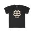 front view of the Bitcoin Paris Kids Tee in black by lil&