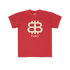 front view of the Bitcoin Paris red Kids Tee by lil&