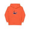 Orange Bitcoin Whale Kids Bitcoin Hoodie by lil'B