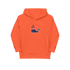 Orange Bitcoin Whale Kids Bitcoin Hoodie by lil&