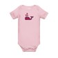 Pink Bitcoin Whale Bitcoin Onesie for Infants by lil'B