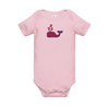 Pink Bitcoin Whale Bitcoin Onesie for Infants by lil'B