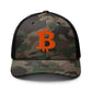 camo bitcoin b embroidered hat
