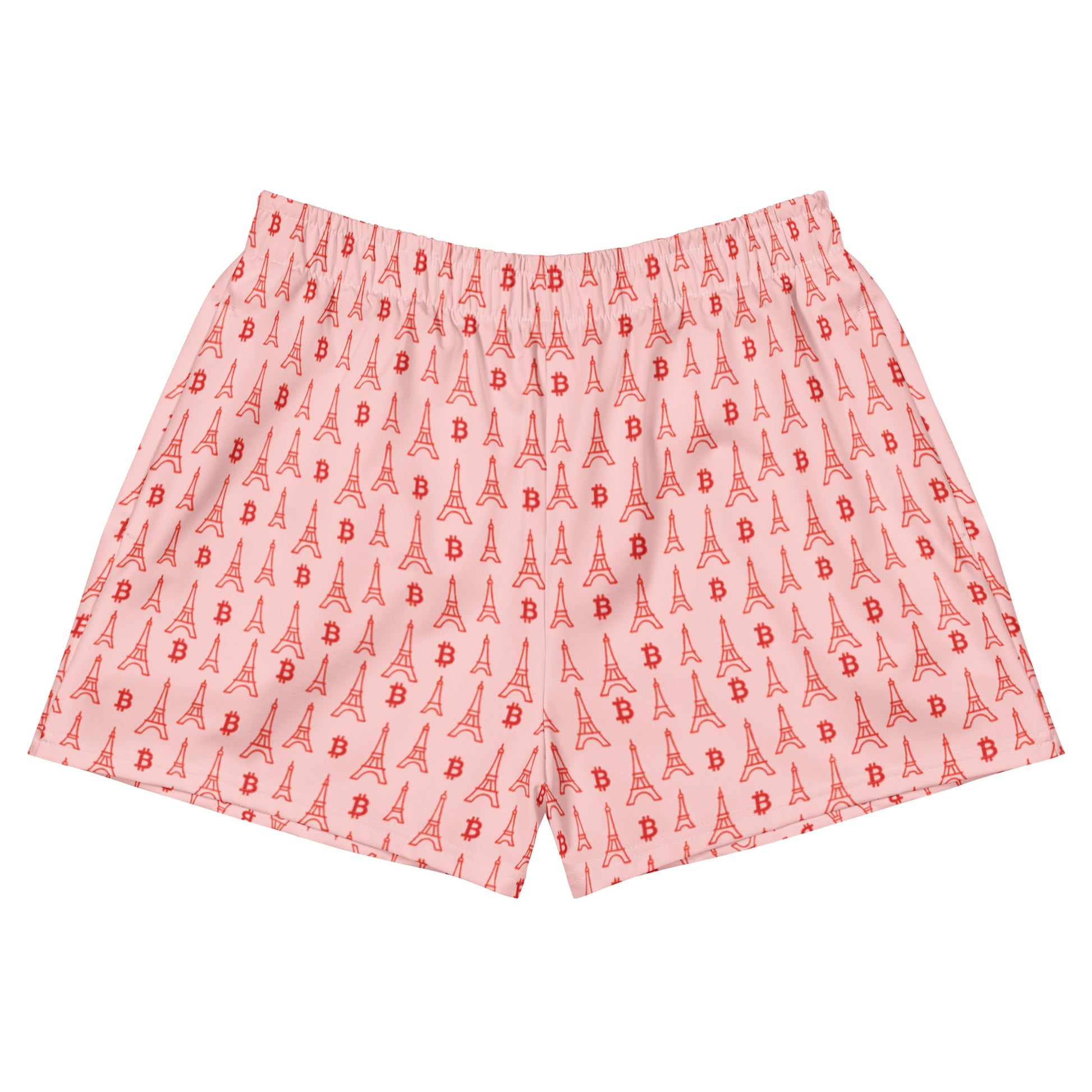 Women's Bitcoin shorts from the Bitcoin Paris collection.