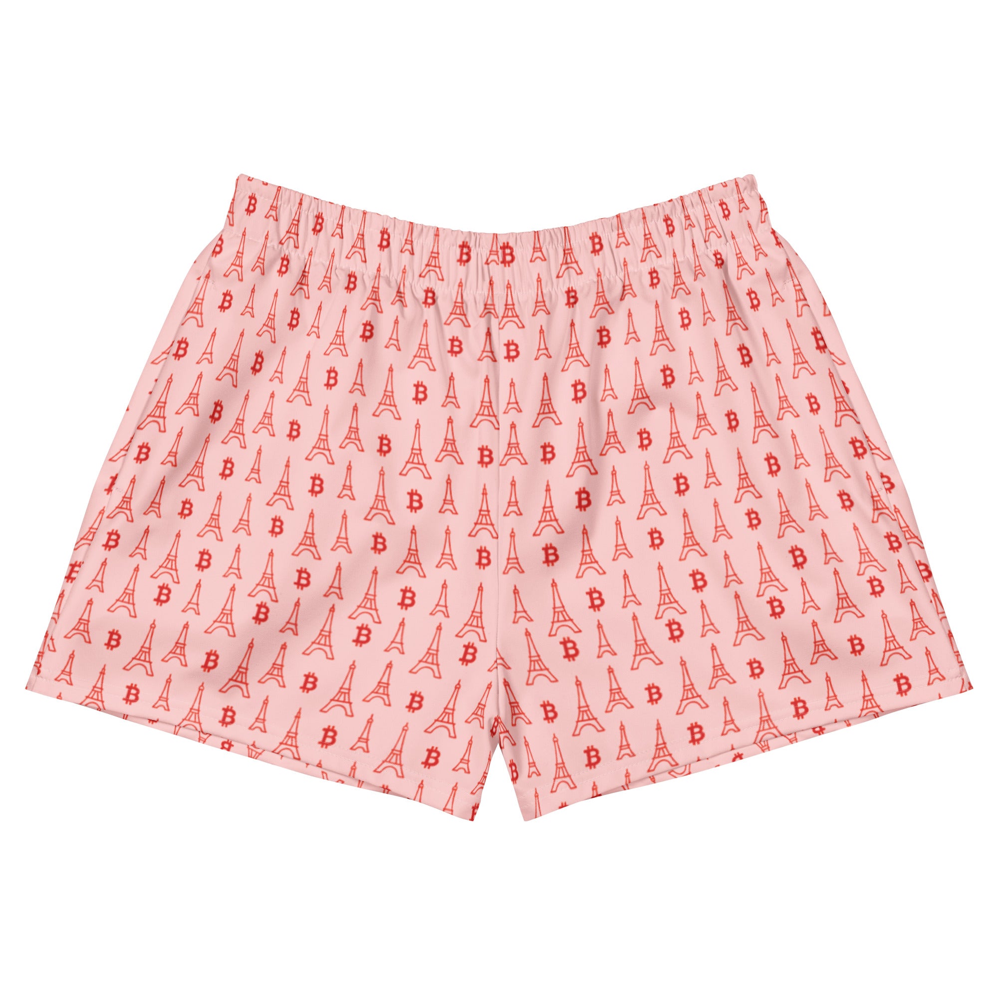 Women's Bitcoin shorts from the Bitcoin Paris collection.