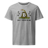 SVRN Society: Bitcoin shirt in heather gray from the Don't Tread on Me Collection