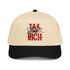 Black and natural colored Tax the rich Bitcoin hat by SVRN Society