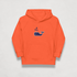 Orange Bitcoin Whale Kids Bitcoin Hoodie by lil&