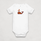 Heather Grey Bitcoin Onesie for Infants by the Bitcoin Whale Collection by lil'B
