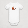 Heather Grey Bitcoin Onesie for Infants by the Bitcoin Whale Collection by lil'B