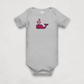 Grey Heather Bitcoin Whale Bitcoin Onesie for Infants by lil'B