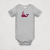 Grey Heather Bitcoin Whale Bitcoin Onesie for Infants by lil&
