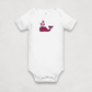 Grey Heather Bitcoin Whale Bitcoin Onesie for Infants by lil'B